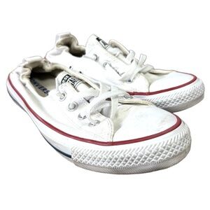 Converse All Star Shoreline Slip Women’s 9 White Canvas Sneakers